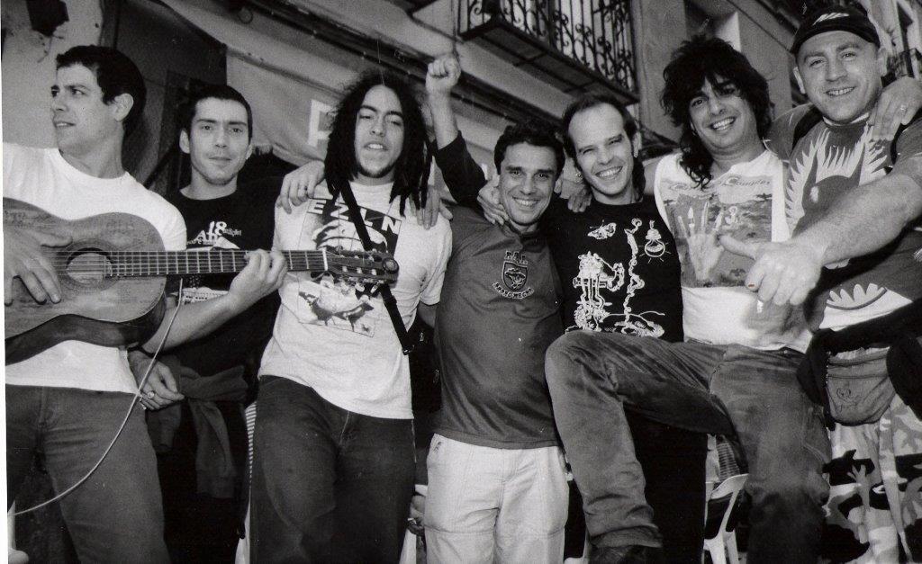 1999 aprox. Madrid. Los Kikes & Manu Chao Band.